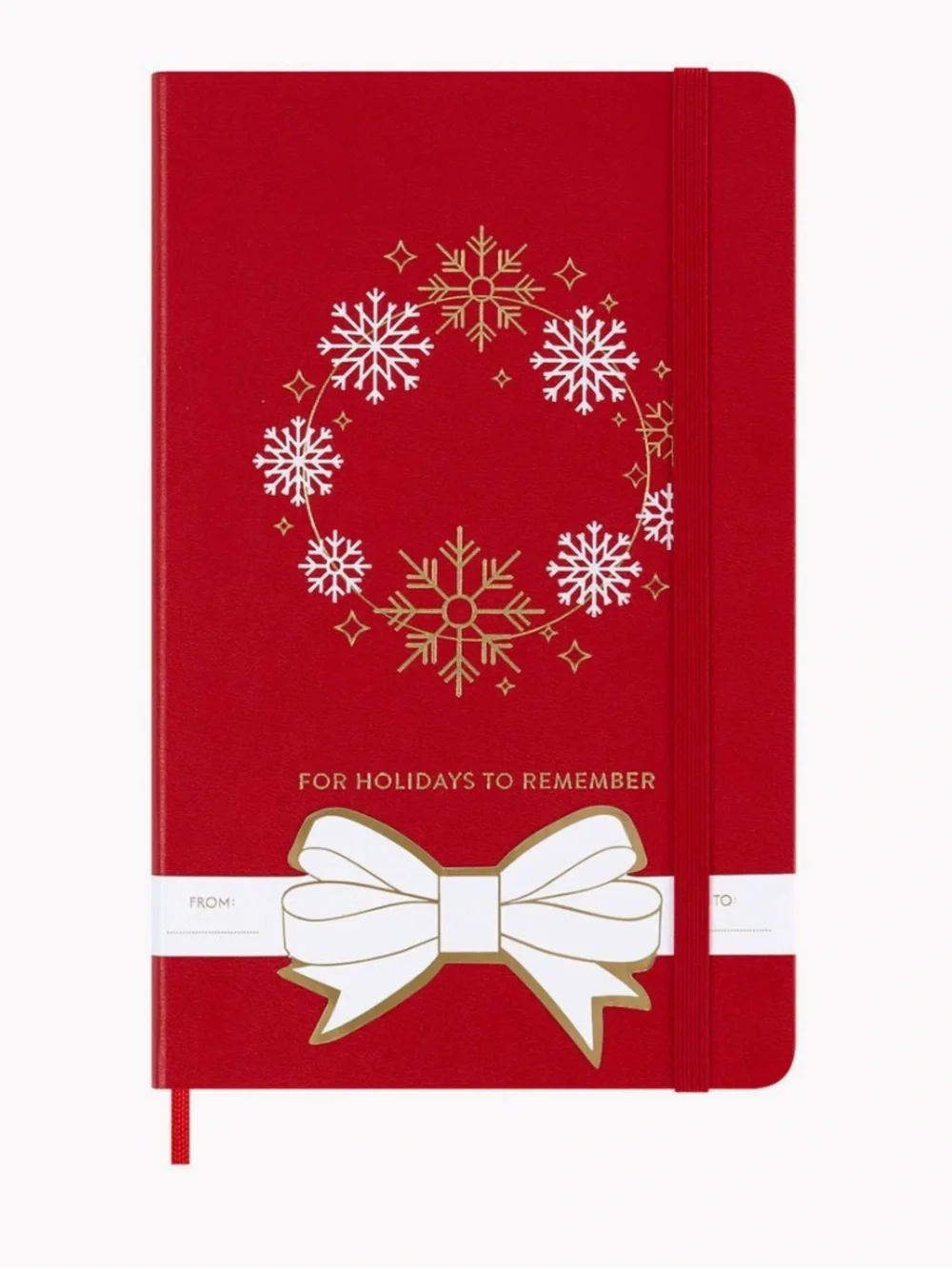 Moleskin Hard Cover Holiday Notebook in Red